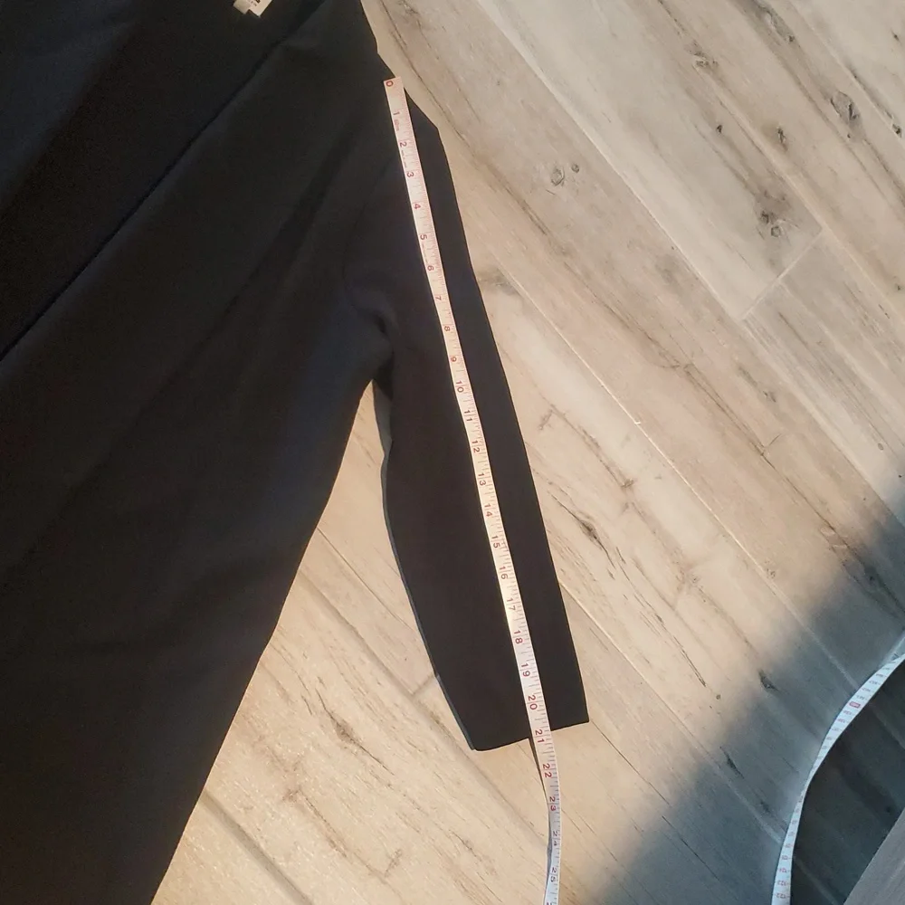 Anne Klein Womens Black Knit Viscose Blazer Jacket Medium Office Work Formal - Picture 5 of 8